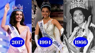 Indian Miss World 1966 to 2017 [upl. by Myrtie]