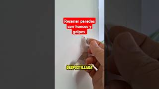 Como resanar paredes con huecos y golpes [upl. by Kolb]