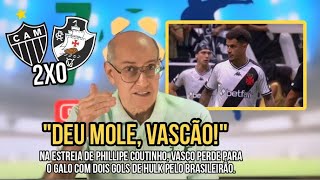 COM DOIS DE HULK ATLÉTICOMG INTERROMPE SEQUÊNCIA DE VITÓRIAS DO VASCO NO BRASILEIRÃO [upl. by Nonnel77]