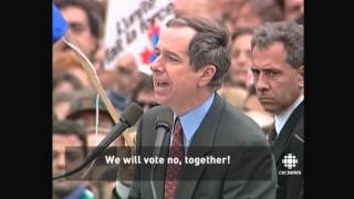 A look back at the 1995 Quebec Referendum in 60 seconds [upl. by Tra]