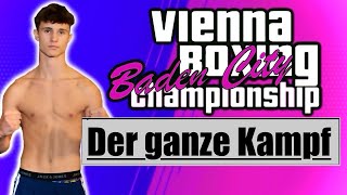 Premiere  Sein erster BOXKAMPF bei der VIENNA BOXING CHAMPIONSHIP boxen österreich [upl. by Eirollam]