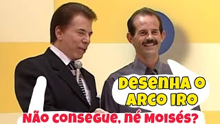 SILVIO SANTOS NÃO CONSEGUE NÉ MOISÉS DESENHA O ARCO IRO A RAQUETE DO GUGA [upl. by Liag]