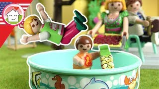 Playmobil english Housewarming Party at the Hauser Family’s New Home [upl. by Imaon467]