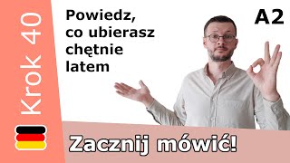 Krok A240 Odmiana przymiotnika po rodzajniku określonym  Słownictwo ubrania i pory roku [upl. by Fendig285]