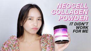 NEOCELL SUPER COLLAGEN POWDER SUPPLEMENT REVIEW I SADLY DIDNT WORK FOR ME [upl. by Ybroc]