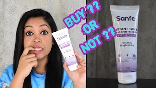 SANFE Instant Tan amp Dead Skin Removal Exfoliating Gel Review SANFE Instant Tan Removal Scrub [upl. by Lered]