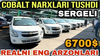 6700 Arzon Cobalt Narxlari Sergeli moshina bozor 2024 Narxlar Tushdi [upl. by Cerelly]