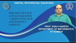 Lecture 63 Dirichlet BVP for Laplace equation  Greens function and Poissons formula [upl. by Ardekahs]