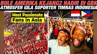 Atmosfir Gila Pengalaman Bule Amerika Pertandingan Sepak Bola Indonesia vs Filipina 🇮🇩 [upl. by Hannus]