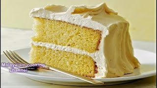 ഓവനില്ലാതെ വളരെ ഈസി ആയി Super Soft Vanilla Sponge Cake  White Forest Cake [upl. by Lorrad903]