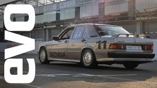 Sennas Mercedes 190E race car  INSIDE evo [upl. by Tahpos623]