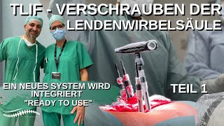 TLIFVerschrauben der Lendenwirbelsäule Teil 1rückenschmerzbandscheibenvorfallgleitwirbelspine [upl. by Uehttam927]