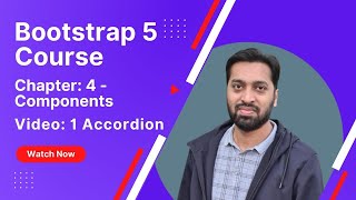 Bootstrap 5 Course  Chapter 4  Video 1  Component ‑ Accordion  UrduHindi [upl. by Kalila]