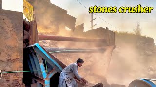 Amazing stone crusher Machine Working stones crushing stonecrusher [upl. by Byler]