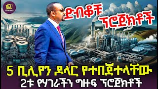 5 ቢሊየን ዶላር የተበጀተላቸው ሁለቱ የሃገራችን ግዙፍ ፕሮጀክቶች2 projects with a budget of 5 billion dollars  Realestate [upl. by Yllehs]