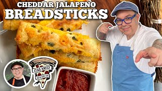 Cheddar Jalapeño Breadsticks  Blackstone Griddles [upl. by Lienet]