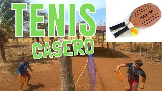 Campo Aron  El tenis de playa casero  Beach tennis  made from scratch [upl. by Ecarg]