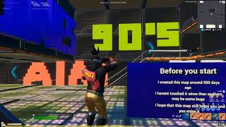 Fortnite Creative  AIM  EDIT COURSE MAP  WARM UP 90S EDIT 1v1 AIM [upl. by Noland]