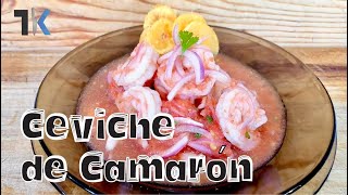 Ceviche de Camaron Ecuatoriano  Recetas Ecuatorianas  Trejos Kitchen [upl. by Ennairda]