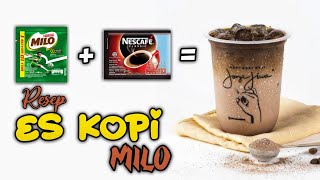 🔴RESEP ES KOPI MILO  MINUMAN KOPI KEKINIAN ALA JANJI JIWA [upl. by Hsenid]