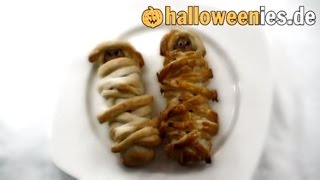 Würstchenmumien Halloween Rezept [upl. by Noreg]