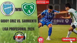 GODOY CRUZ vs SARMIENTO EN VIVO ⚽TORNEO DE LA LIGA  FECHA 14 [upl. by Dolphin]