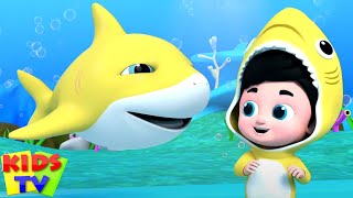 Baby Shark Song बच्चा शार्क Lalaji Ne Cricket Khela Nursery Rhymes by Luke and Lily India [upl. by Mollie]