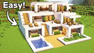 Minecraft Ultimate Modern House Tutorial🏠 [upl. by Aric]