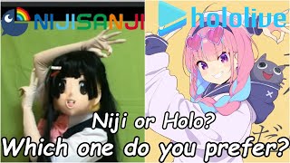 Differences between Nijisanji and Hololive NijisanjiHololoveEng subKuzuhaAquakanaepekora [upl. by Norval]