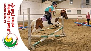 Reitenlernen quotStart ins Springreiten  Teil 1quot mit Karen Krause Juni 2020  Reitunterricht [upl. by Prima]