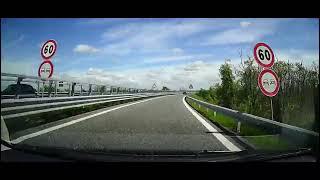 Oviglio Serravalle Designer Outlet Road Car Registrator Video Italy Travel [upl. by Aicirtal]