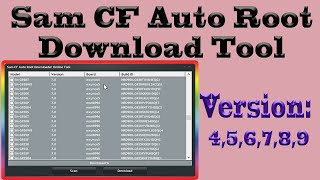 Samsung CF Auto Root Downloader Tool Android 456789 Versions Root [upl. by Puiia]