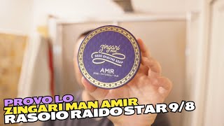 💈 Provo lo Zingari Man Amir  Rasoio Raido Star 98 Near Wedge 💈 Rasatura tradizionale  wet shaving [upl. by Katuscha]