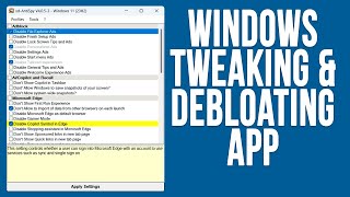 Tweak amp Debloat Your Windows Installation with XD AntiSpy [upl. by Laetitia]