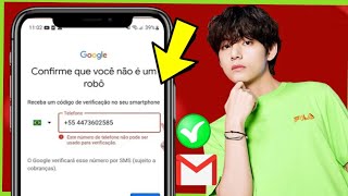 Este número de telefone não pode ser usado para verificação  Erro de verificação da conta do Gmail [upl. by Adnuahsar]