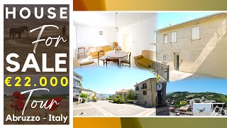 A REAL BARGAIN  €22K FANTASTIC Italian HOME  House for SALE in ABRUZZO in beautiful Village  Tour [upl. by Nnorahs]