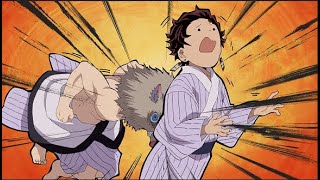 Inosuke Is Sick And Tired of Tanjiro amp Zenitsu  Demon Slayer  Eng Sub [upl. by Nnateragram385]