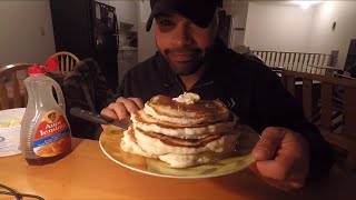 ASMR Eating Pancakes  Whispering  SUAVE BOOM INSPIRED VIDEO [upl. by Alis671]