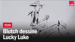 Bande dessinée  Comment dessiner Lucky Luke dans quotLes Indomptésquot  Par Blutch [upl. by Applegate]