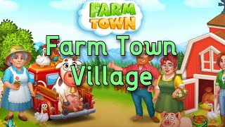 Farm game first impression gameplay Farm Town Village  Android IOS no commentary [upl. by Hannala]