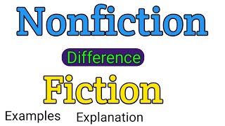 Fiction and nonfiction  What is the difference between fiction and nonfiction  Fiction [upl. by Annia]