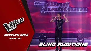 The Voice Kids Rexylyn Caijis IRONIC performance of Nosi Ba Lasi  Blind Auditions [upl. by Mullac]