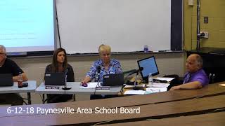 61218 Paynesville Area School Board Meeting [upl. by Maguire]