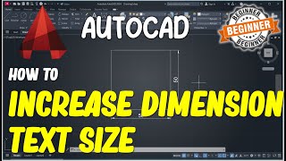 AutoCAD How To Increase Dimension Text Size [upl. by Ennairod573]