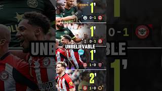 Brentford scored in the first minutes of four consecutive games 😯 shorts [upl. by Nuahsel410]