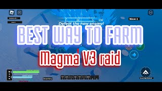 BEST WAY TO FARM  MAGMA V3 RAID 🌋  IN A ONE PIECE GAME ROBLOX  AOPG [upl. by Aljan]