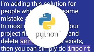 Python AttributeError module object has no attribute Serial [upl. by Yelyr]