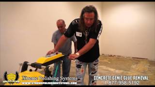 HOWTO Mastic Removal Thinset Removal Glue Removal on Concrete Flooring  Xtreme Polishing Systems [upl. by Haropizt]