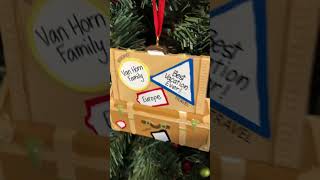 Personalized Travel Suitcase Christmas Ornament [upl. by Jeri]