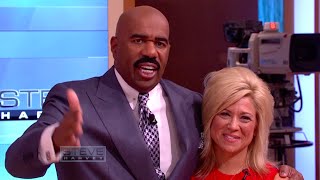 Theresa Caputo returns  STEVE HARVEY [upl. by Nwahsor]